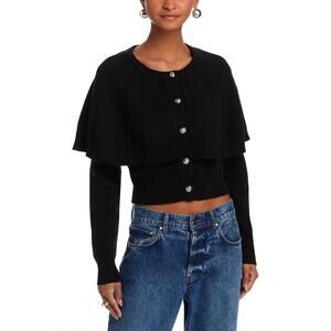 NEW STEVE MADDEN giselle cape cardigan in black